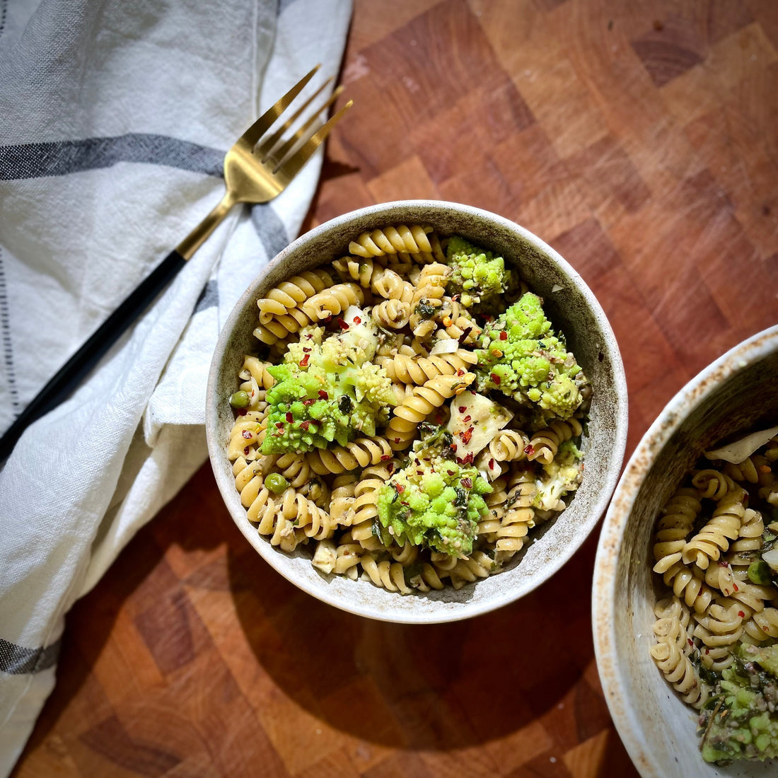 Sauteed Spinach & Pistachio Tikka Rotini