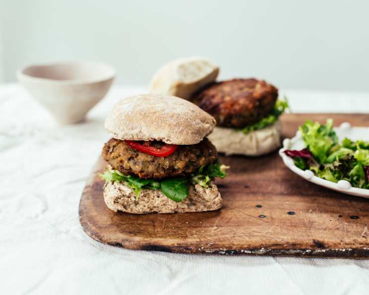French Lentil & Walnut Breakfast Sandwich