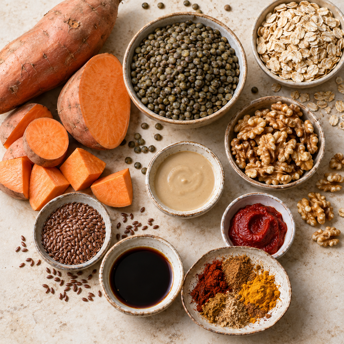 LENTIL + WALNUT